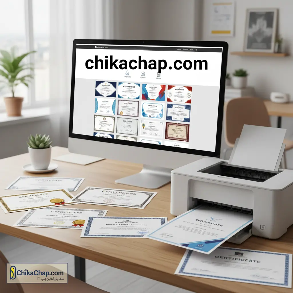 چاپ گواهینامه حرفه&zwnj;ای | طراحی و چاپ گواهینامه آموزشی، رسمی و فوری